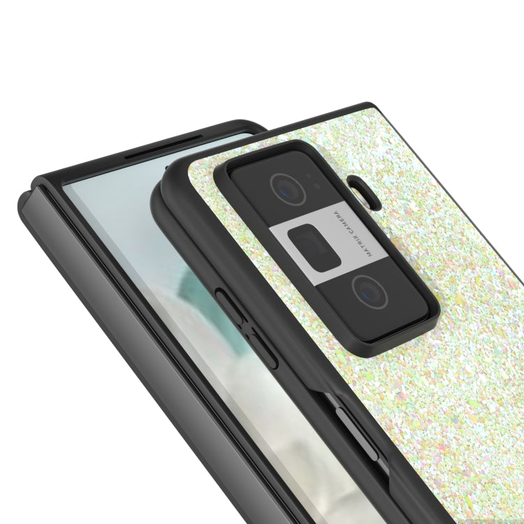 For Honor Magic Vs3 Black Frame Colorful Glitter Phone Case