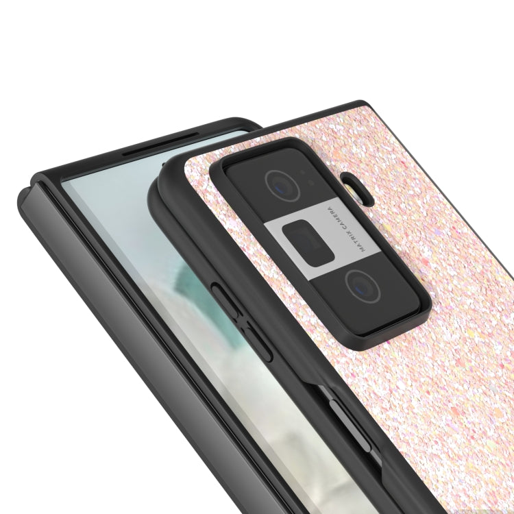 For Honor Magic Vs3 Black Frame Colorful Glitter Phone Case