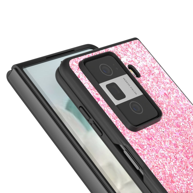 For Honor Magic Vs3 Black Frame Colorful Glitter Phone Case