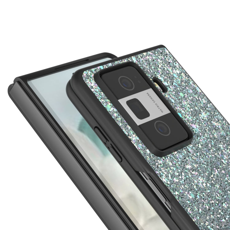 For Honor Magic Vs3 Black Frame Colorful Glitter Phone Case