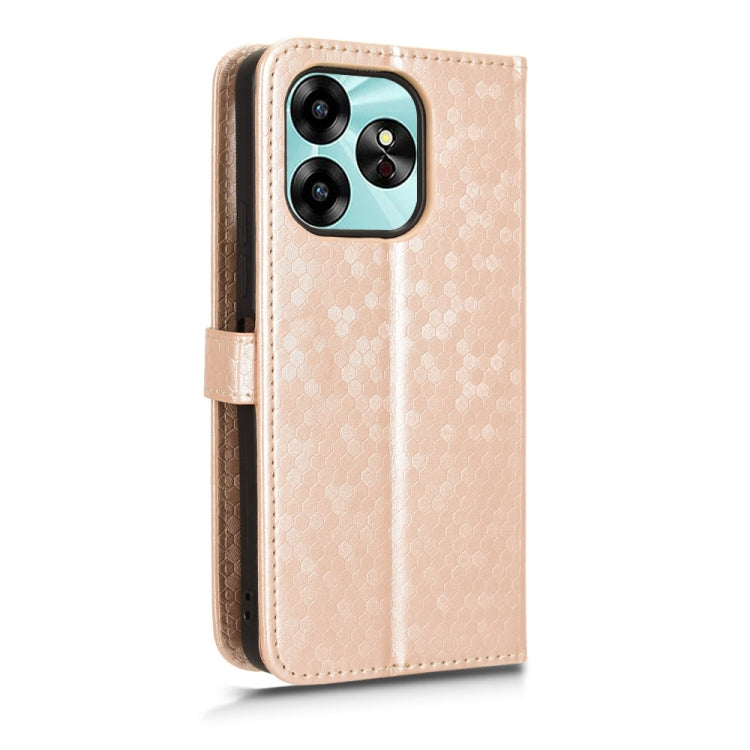For Umidigi G6 5G Honeycomb Dot Texture Leather Phone Case