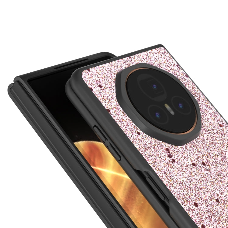 For Honor Magic V3 Black Frame Glitter Shockproof Phone Case