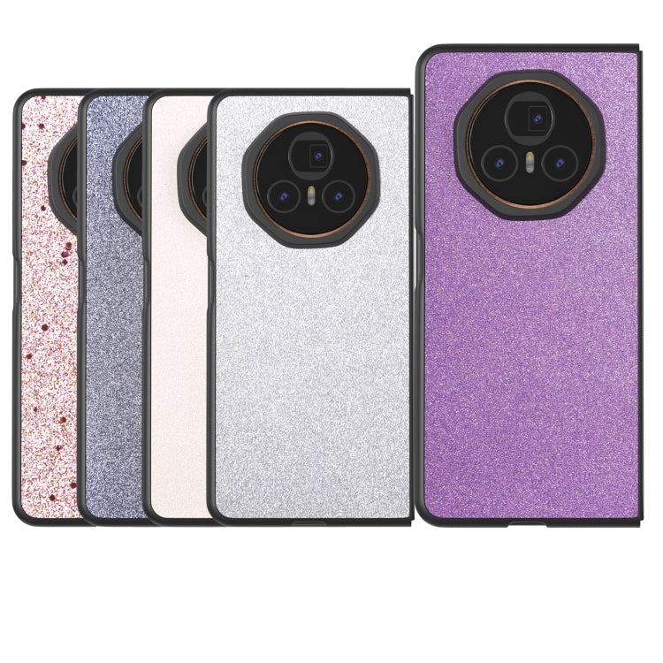 For Honor Magic V3 Black Frame Glitter Shockproof Phone Case