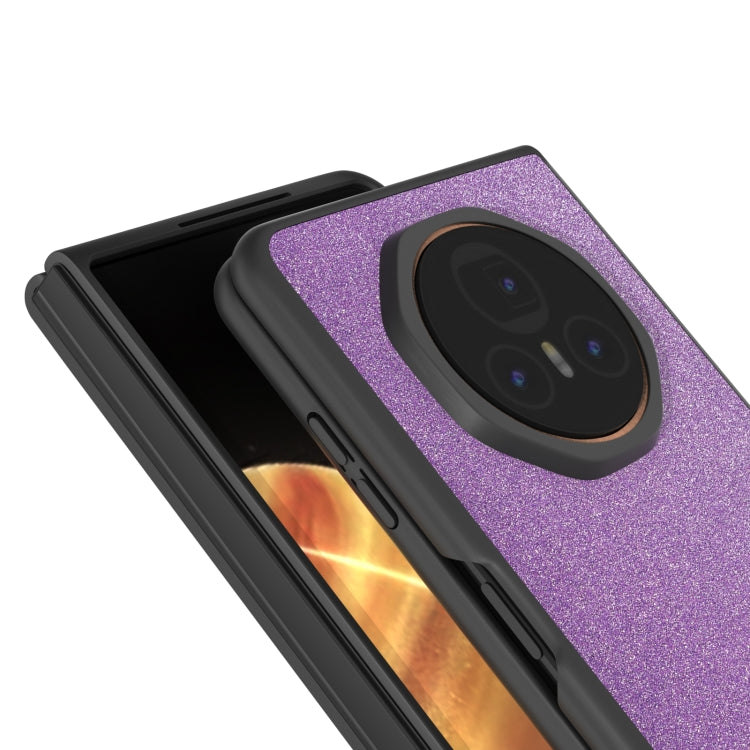 For Honor Magic V3 Black Frame Glitter Shockproof Phone Case