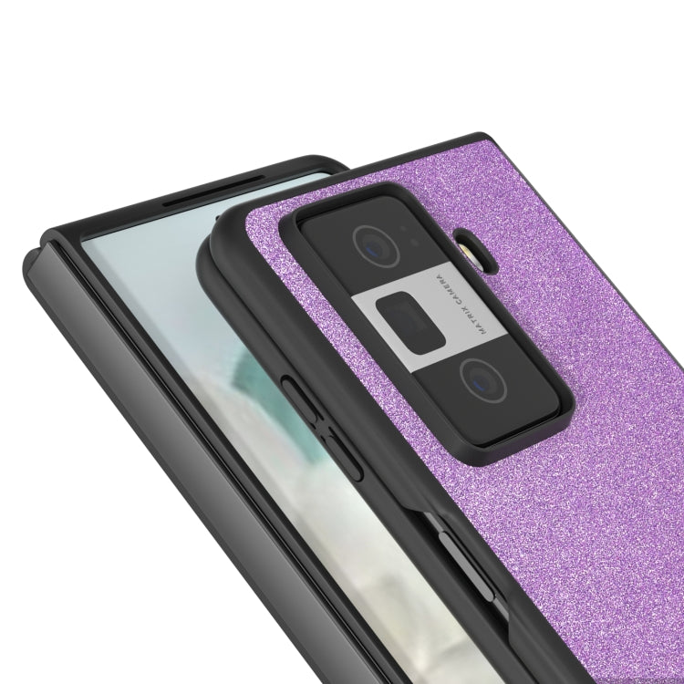 For Honor Magic Vs3 Black Frame Glitter Shockproof Phone Case