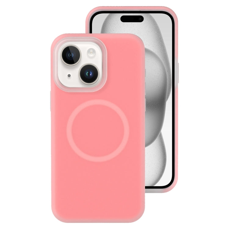 For iPhone 15 Jelly Liquid Silicone MagSafe Magnetic Phone Case