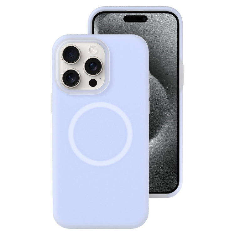 For iPhone 15 Pro Max Jelly Liquid Silicone MagSafe Magnetic Phone Case