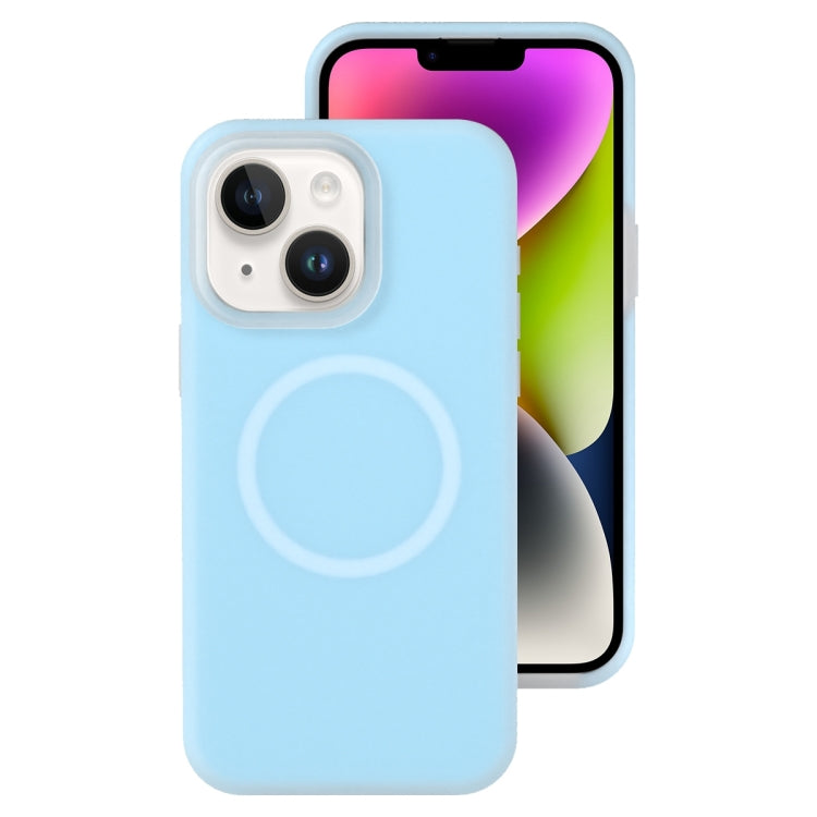 For iPhone 14 Jelly Liquid Silicone MagSafe Magnetic Phone Case