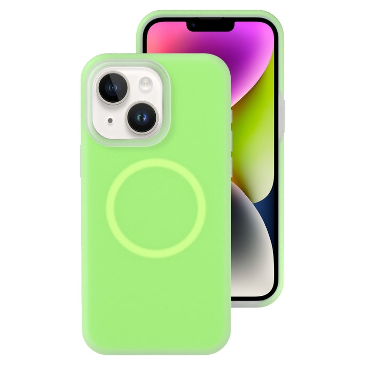 For iPhone 14 Jelly Liquid Silicone MagSafe Magnetic Phone Case