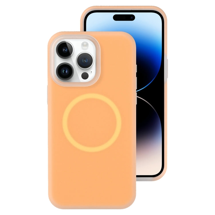 For iPhone 14 Pro Max Jelly Liquid Silicone MagSafe Magnetic Phone Case