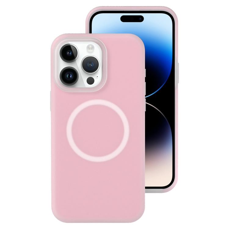 For iPhone 14 Pro Max Jelly Liquid Silicone MagSafe Magnetic Phone Case