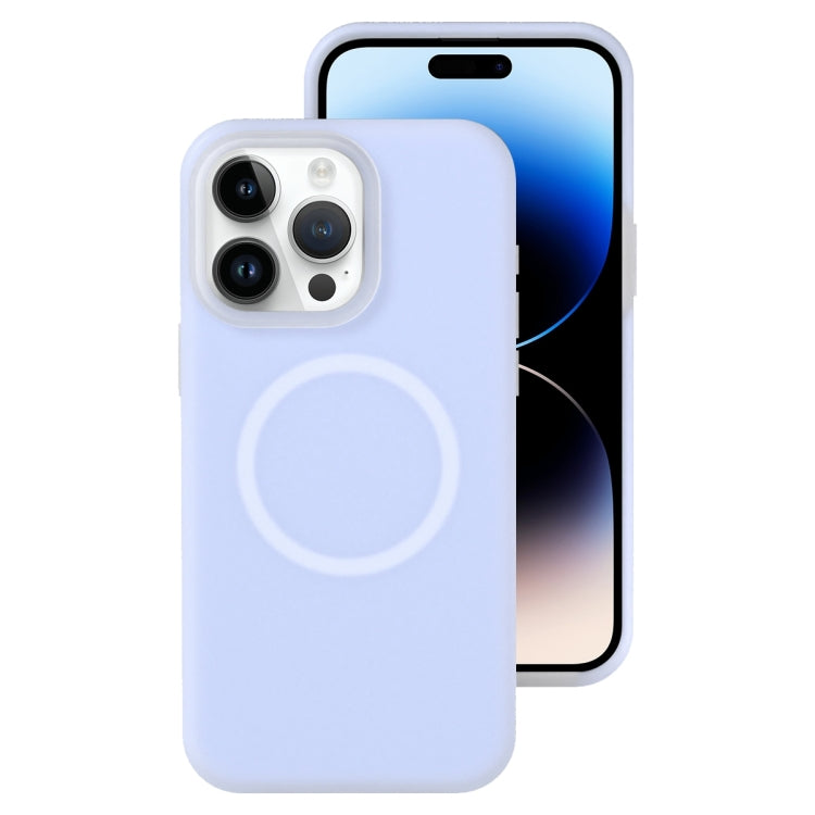For iPhone 14 Pro Max Jelly Liquid Silicone MagSafe Magnetic Phone Case