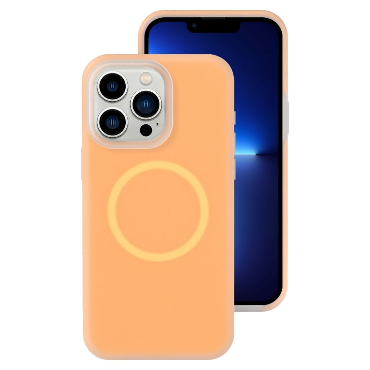 For iPhone 13 Pro Jelly Liquid Silicone MagSafe Magnetic Phone Case