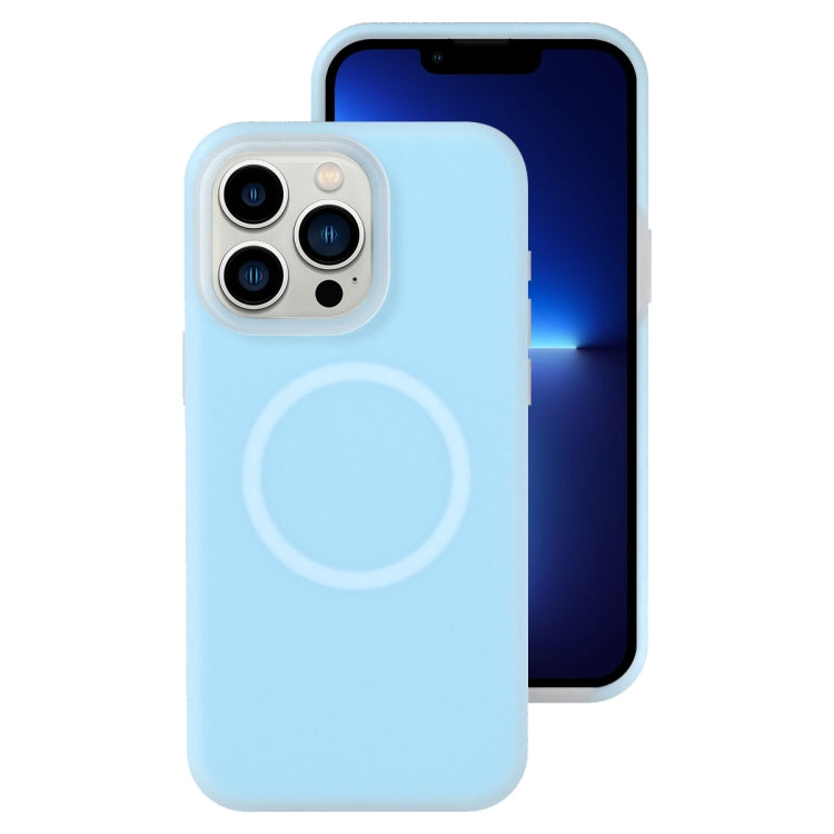 For iPhone 13 Pro Jelly Liquid Silicone MagSafe Magnetic Phone Case