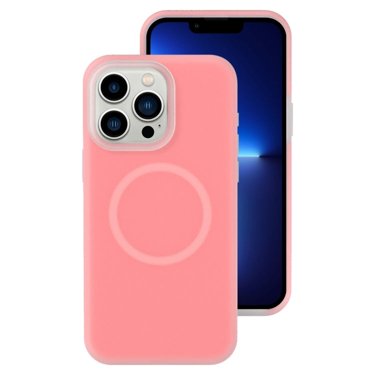 For iPhone 13 Pro Jelly Liquid Silicone MagSafe Magnetic Phone Case