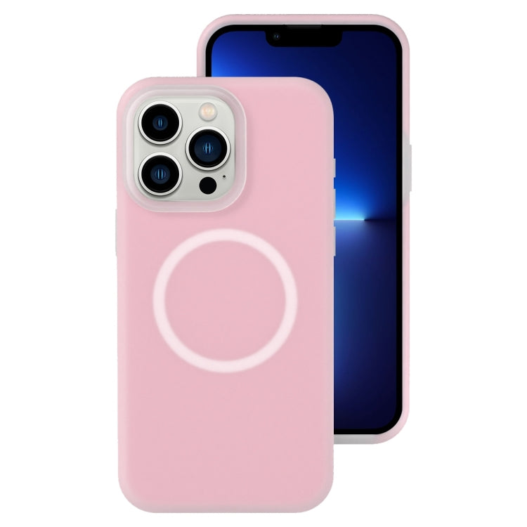 For iPhone 13 Pro Jelly Liquid Silicone MagSafe Magnetic Phone Case