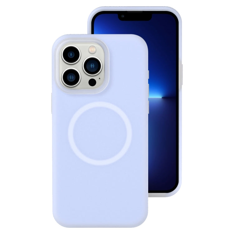 For iPhone 13 Pro Jelly Liquid Silicone MagSafe Magnetic Phone Case