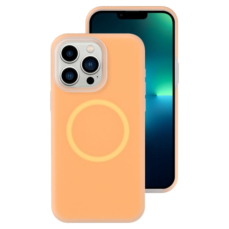 For iPhone 13 Pro Max Jelly Liquid Silicone MagSafe Magnetic Phone Case
