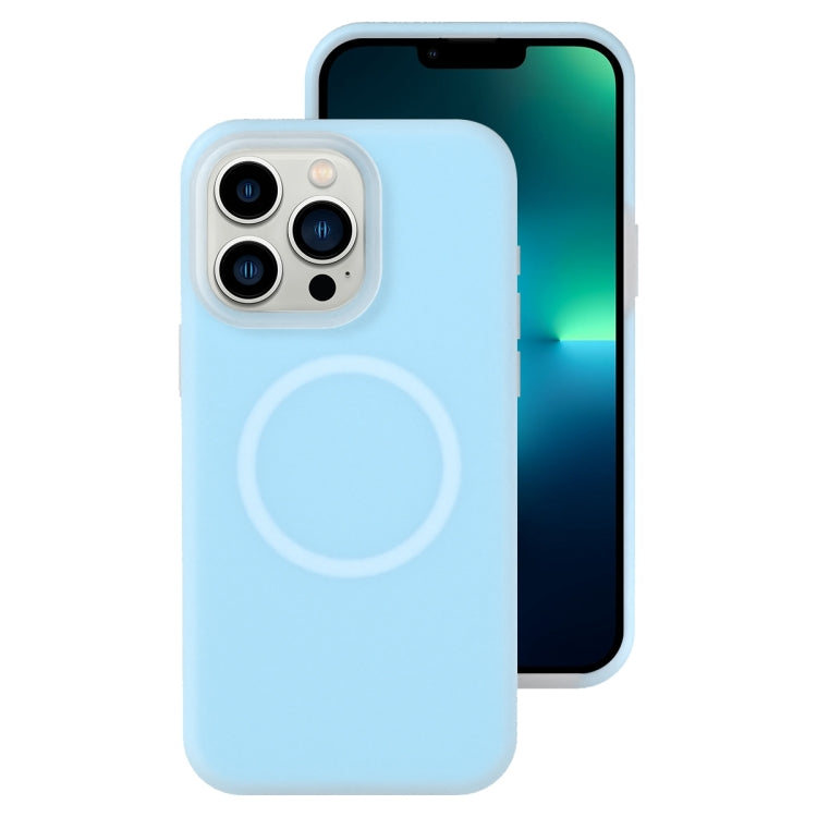 For iPhone 13 Pro Max Jelly Liquid Silicone MagSafe Magnetic Phone Case