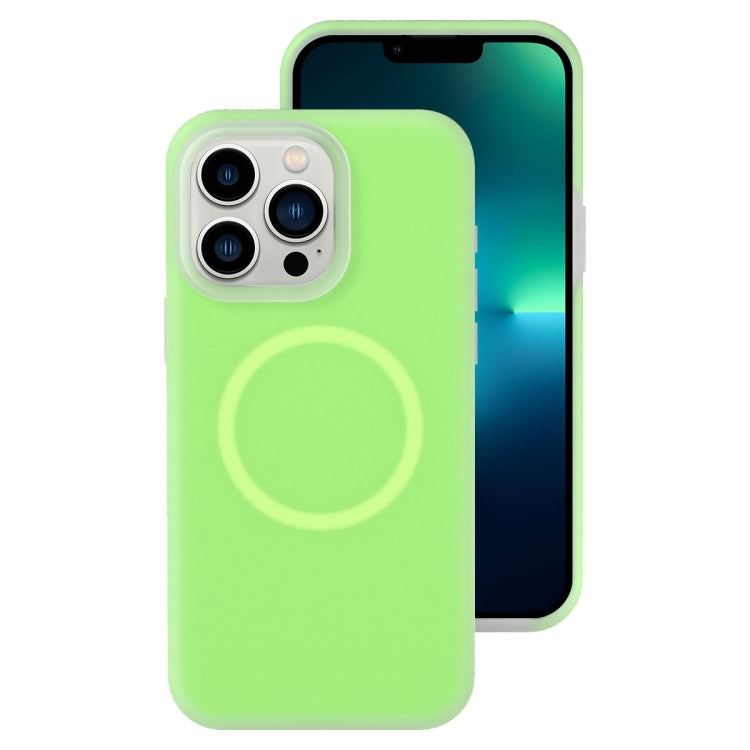 For iPhone 13 Pro Max Jelly Liquid Silicone MagSafe Magnetic Phone Case