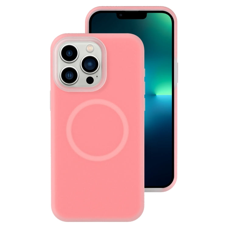 For iPhone 13 Pro Max Jelly Liquid Silicone MagSafe Magnetic Phone Case