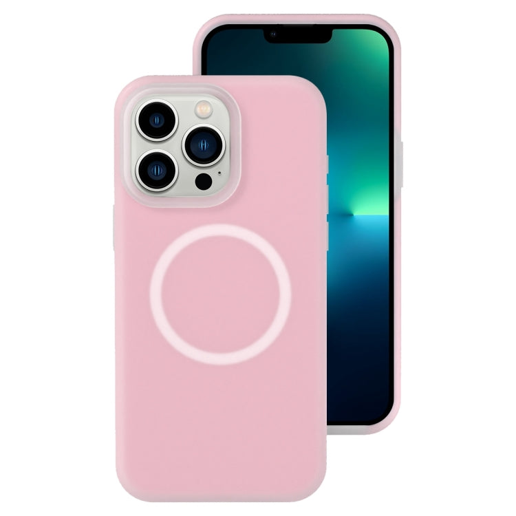For iPhone 13 Pro Max Jelly Liquid Silicone MagSafe Magnetic Phone Case