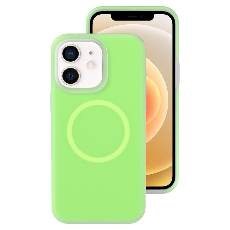 For iPhone 12 Jelly Liquid Silicone MagSafe Magnetic Phone Case
