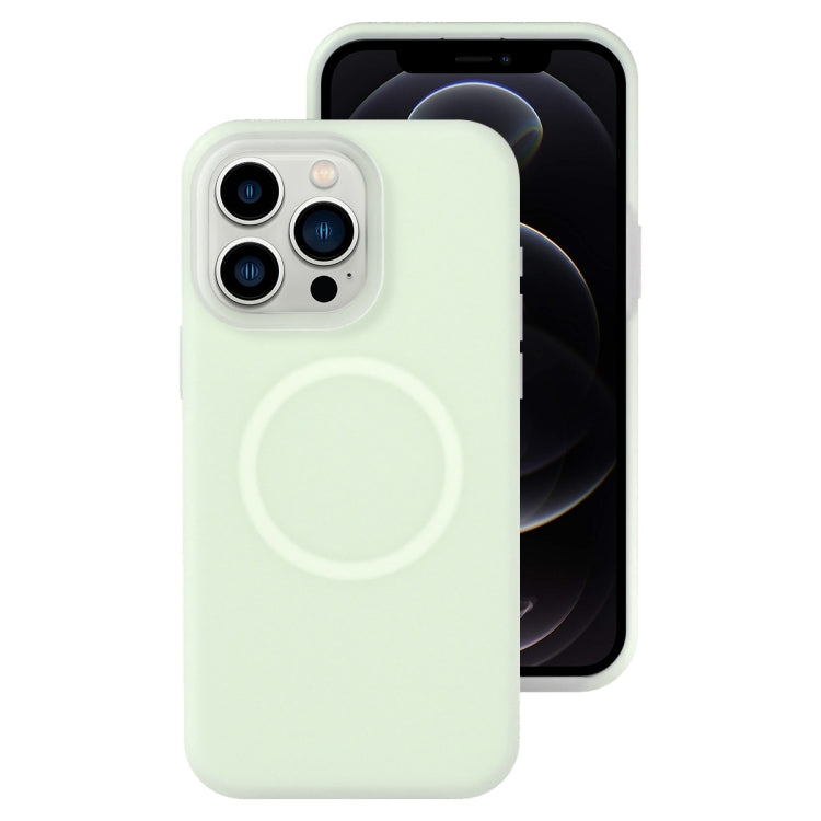 For iPhone 12 Pro Jelly Liquid Silicone MagSafe Magnetic Phone Case