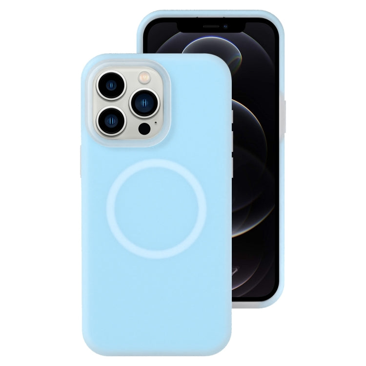 For iPhone 12 Pro Jelly Liquid Silicone MagSafe Magnetic Phone Case