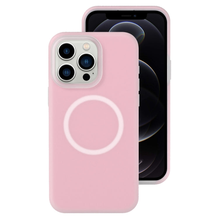 For iPhone 12 Pro Jelly Liquid Silicone MagSafe Magnetic Phone Case