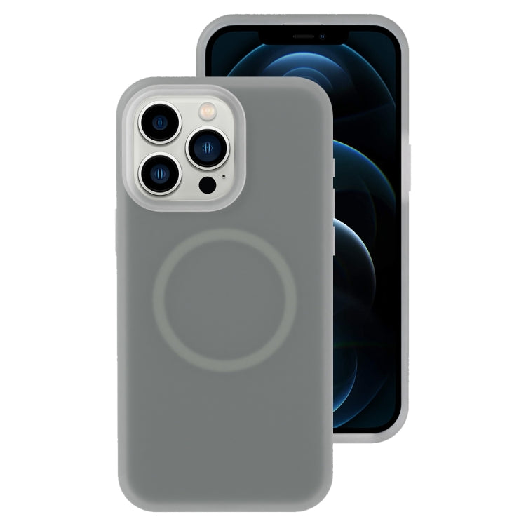 For iPhone 12 Pro Max Jelly Liquid Silicone MagSafe Magnetic Phone Case