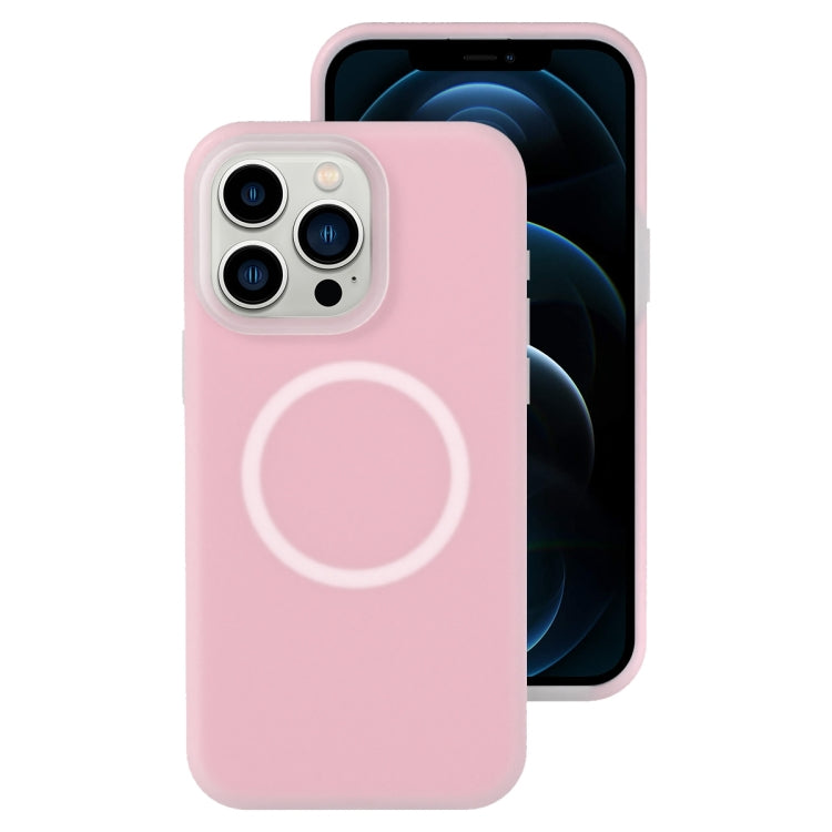 For iPhone 12 Pro Max Jelly Liquid Silicone MagSafe Magnetic Phone Case