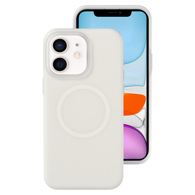 For iPhone 11 Jelly Liquid Silicone MagSafe Magnetic Phone Case