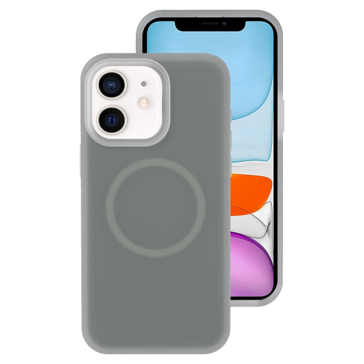 For iPhone 11 Jelly Liquid Silicone MagSafe Magnetic Phone Case