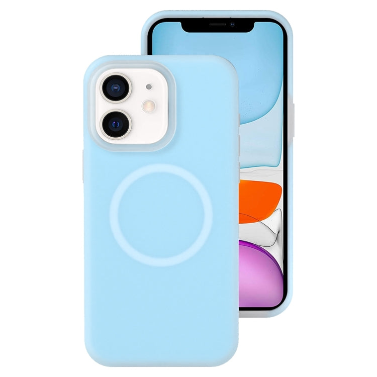For iPhone 11 Jelly Liquid Silicone MagSafe Magnetic Phone Case