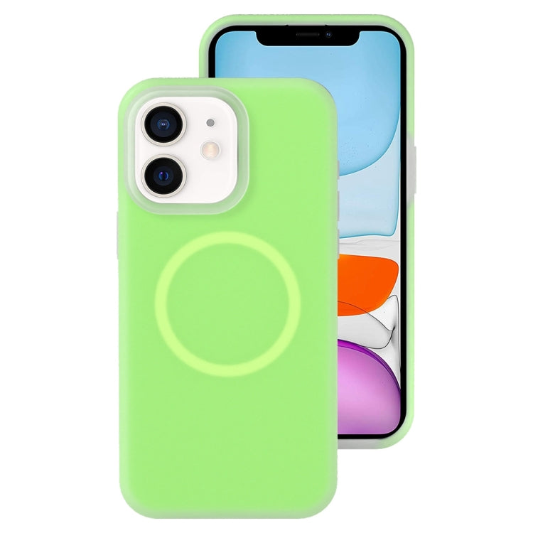 For iPhone 11 Jelly Liquid Silicone MagSafe Magnetic Phone Case