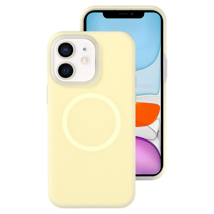 For iPhone 11 Jelly Liquid Silicone MagSafe Magnetic Phone Case