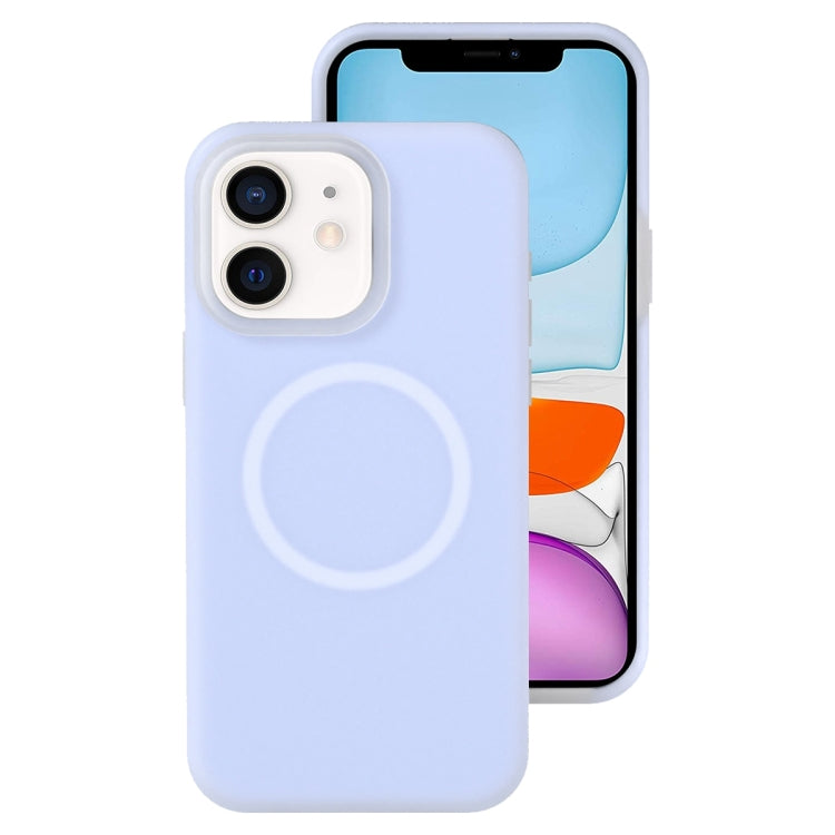 For iPhone 11 Jelly Liquid Silicone MagSafe Magnetic Phone Case