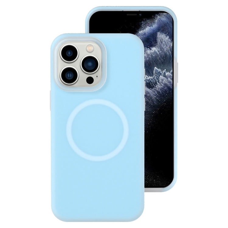 For iPhone 11 Pro Jelly Liquid Silicone MagSafe Magnetic Phone Case