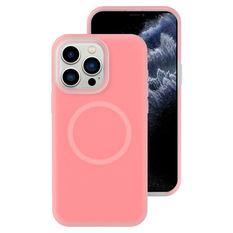 For iPhone 11 Pro Max Jelly Liquid Silicone MagSafe Magnetic Phone Case