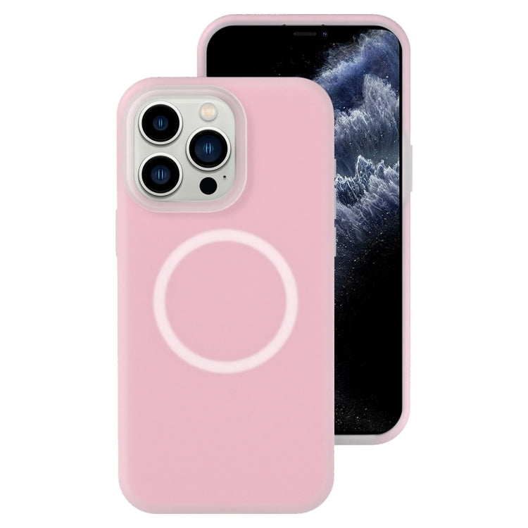 For iPhone 11 Pro Max Jelly Liquid Silicone MagSafe Magnetic Phone Case