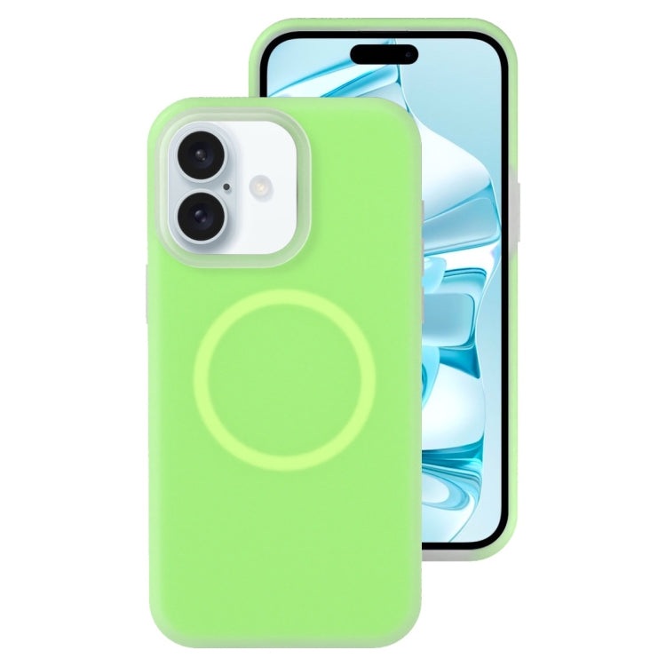For iPhone 16 Jelly Liquid Silicone MagSafe Magnetic Phone Case