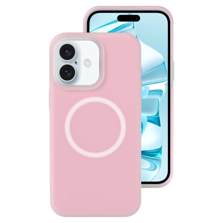 For iPhone 16 Jelly Liquid Silicone MagSafe Magnetic Phone Case