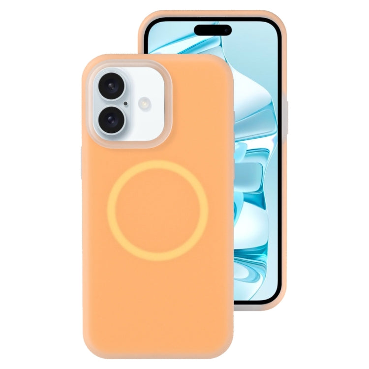 For iPhone 16 Plus Jelly Liquid Silicone MagSafe Magnetic Phone Case