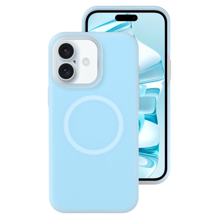 For iPhone 16 Plus Jelly Liquid Silicone MagSafe Magnetic Phone Case