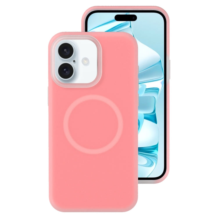 For iPhone 16 Plus Jelly Liquid Silicone MagSafe Magnetic Phone Case