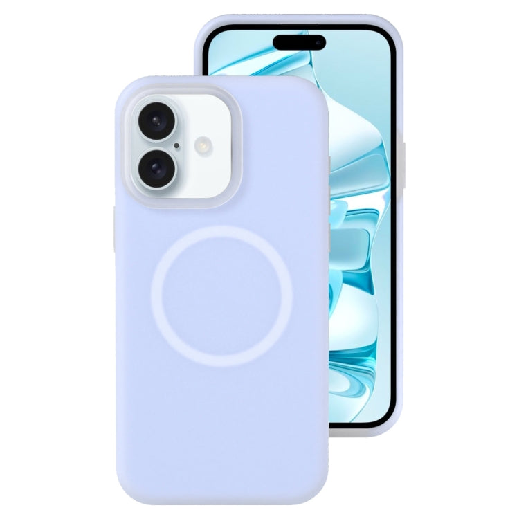 For iPhone 16 Plus Jelly Liquid Silicone MagSafe Magnetic Phone Case