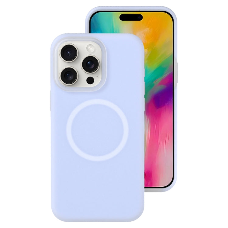 For iPhone 16 Pro Jelly Liquid Silicone MagSafe Magnetic Phone Case