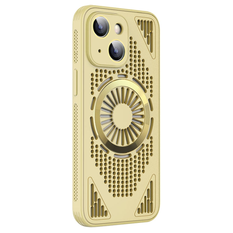 For iPhone 15 Hollow Cooling MagSafe Shockproof Phone Case