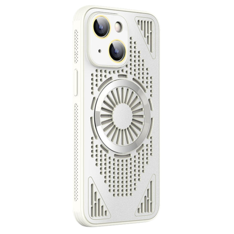 For iPhone 14 Hollow Cooling MagSafe Shockproof Phone Case